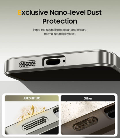 JUESHITUO Samsung Galaxy S24 Hülle MagSafe N56 Starke Magnete Frauen Cover Titan Natur