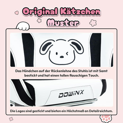 Dowinx Gaming Stuhl Süße Hund Edition Ergonomisch Hoher
