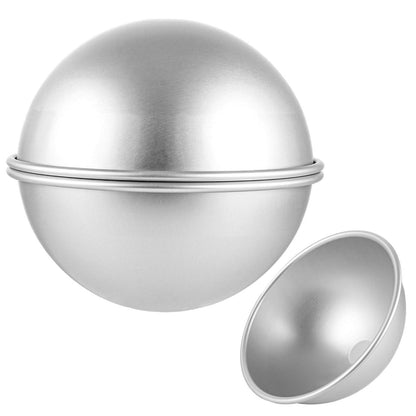 2x Halbkugel Backform 20cm - Aluminium Kuchenform für Torten