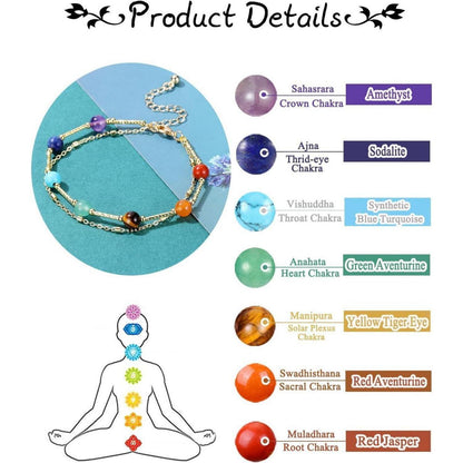 Chakra Armband Schmuckstein Partnerarmband Yoga Meditation