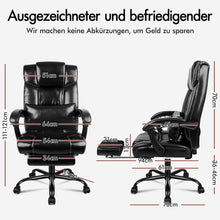 Ergonomischer Bürostuhl mit Fußstütze und hoher Rückenlehne