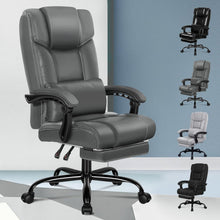 Ergonomischer Bürostuhl mit Fußstütze und hoher Rückenlehne