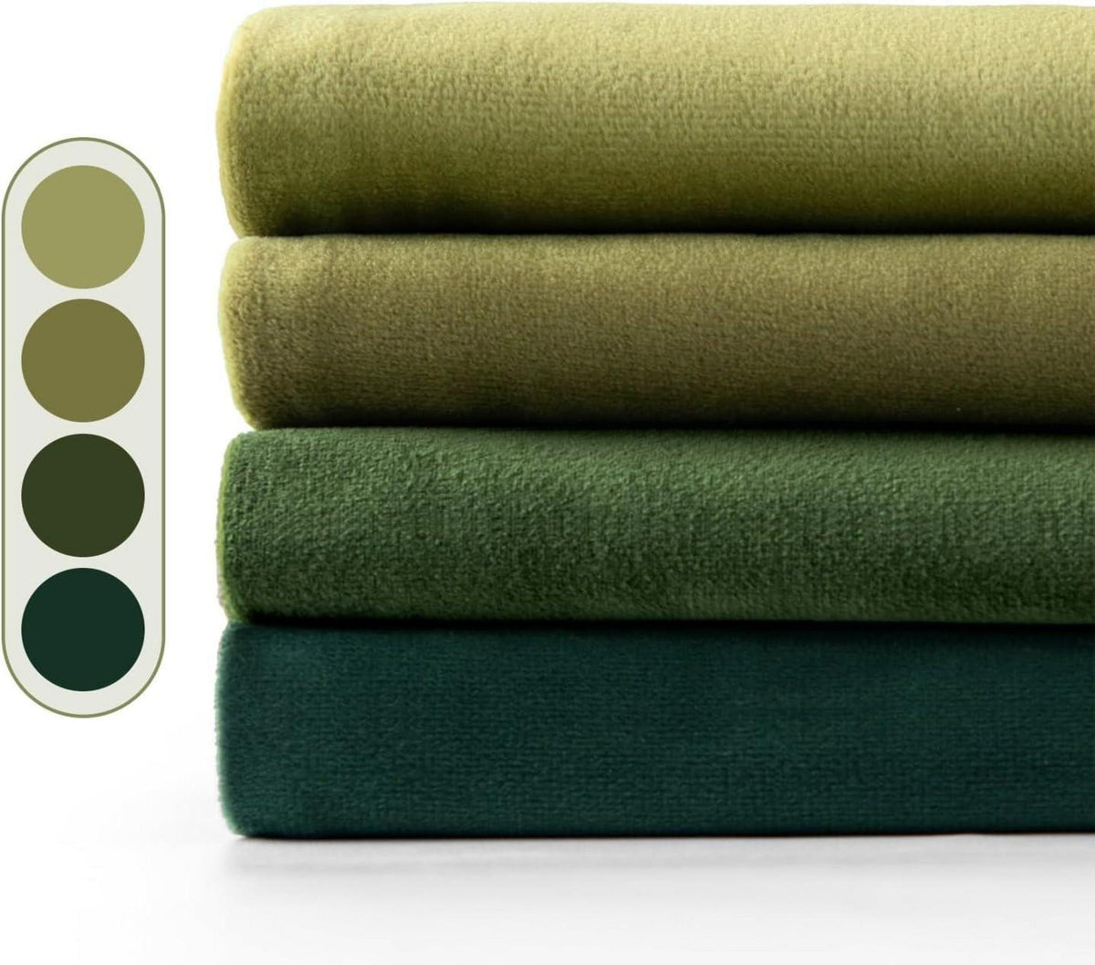 EMEMA Samt Kissenbezug Set 4er Pack 40x40cm Wohnzimmer