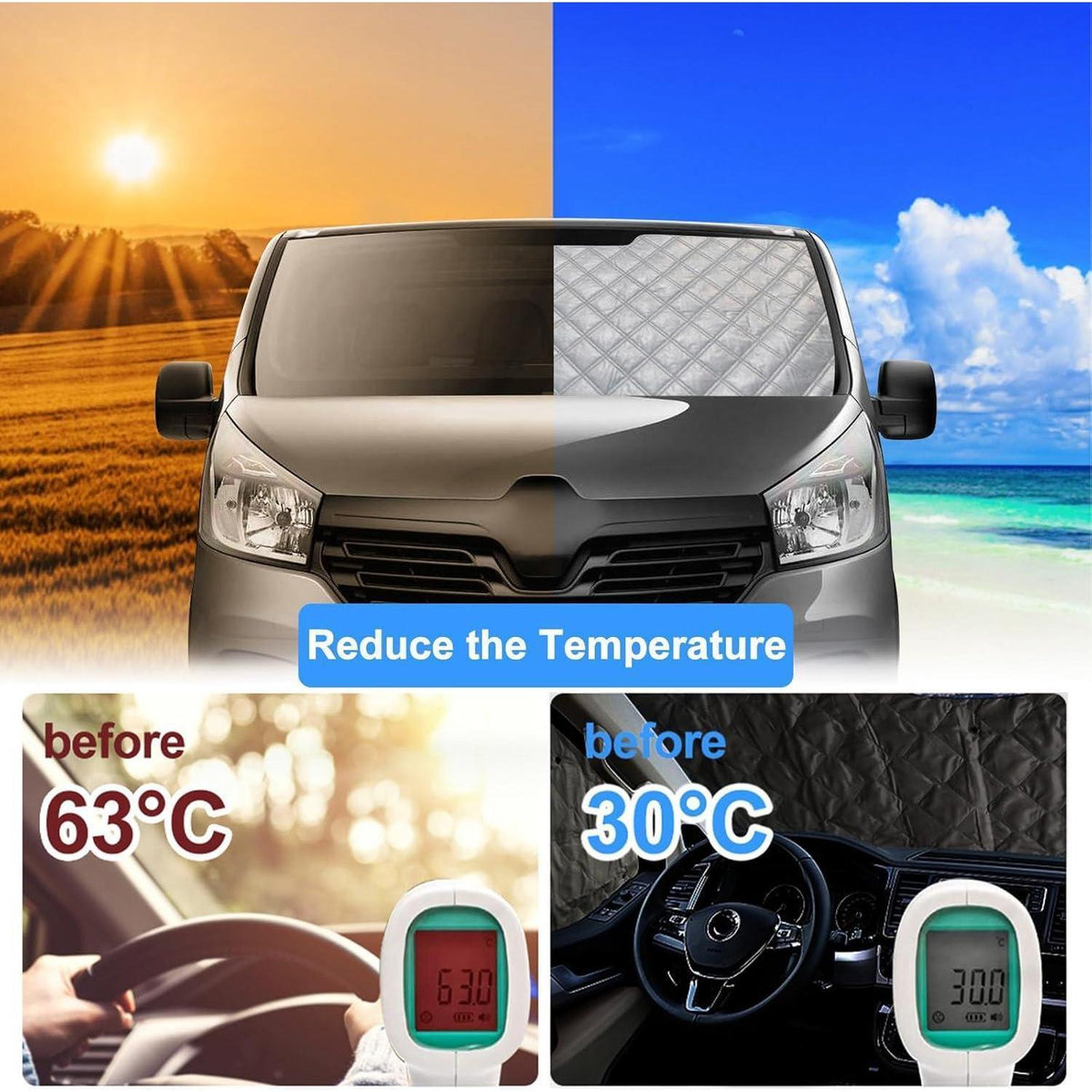 Thermomatte für Renault Trafic & Opel Vivaro SWB 2001-2014