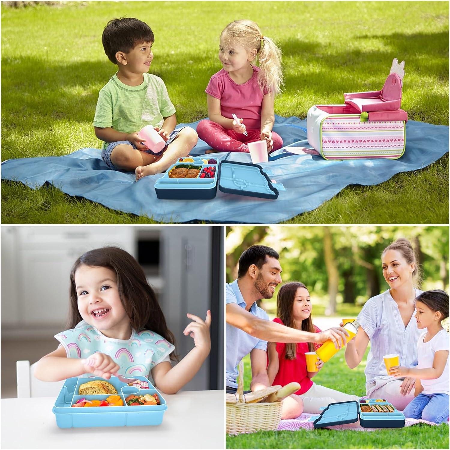 Brotdose Kinder Bento Lunchbox Auslaufsicher Mädchen Jungen Snackbox