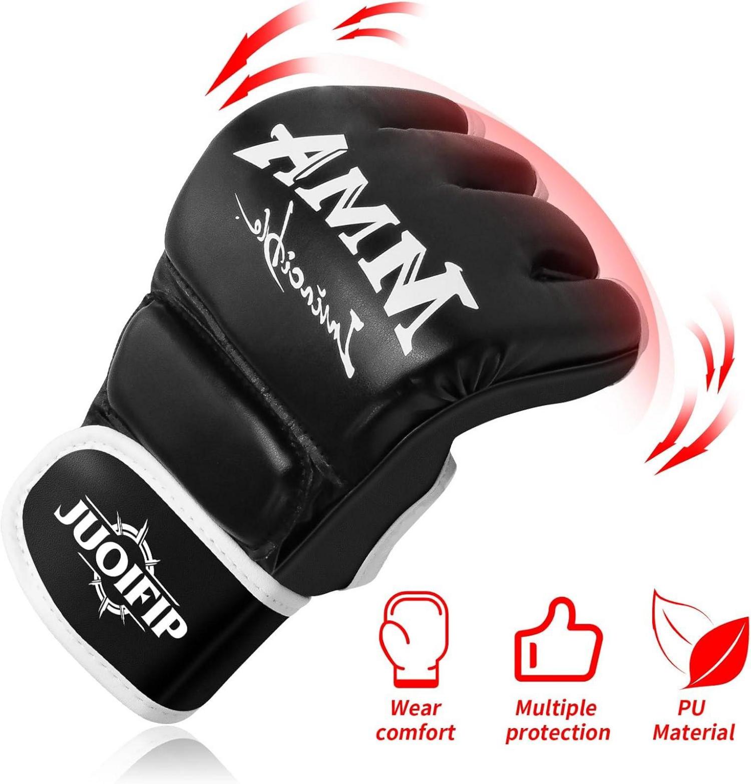 Fingerlose Boxhandschuhe MMA Training Kickboxen Muay Thai BoxFit Grappling