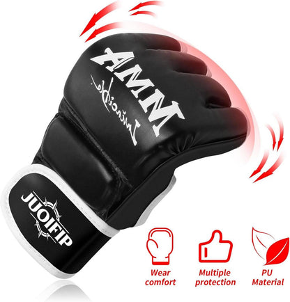 Fingerlose Boxhandschuhe MMA Training Kickboxen Muay Thai BoxFit Grappling