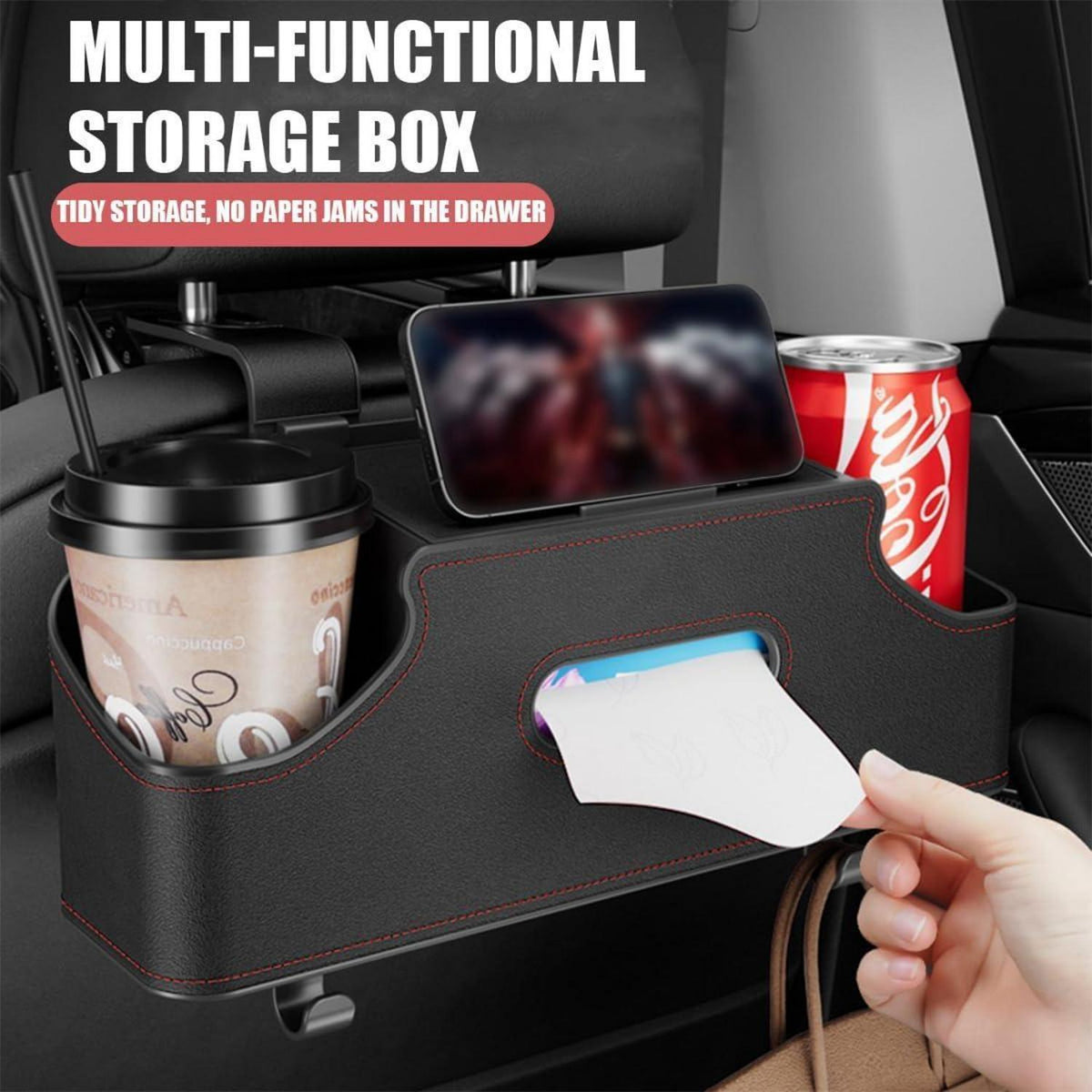 Auto Rücksitz Organizer mit Becherhaltern & Haken