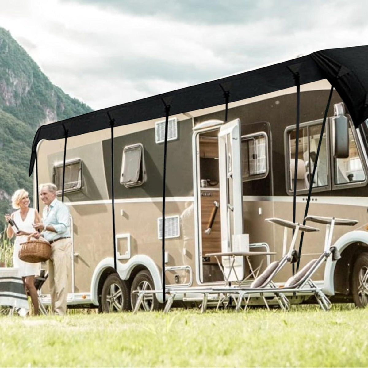 Wohnmobil Dachabdeckung 5x3m | Wetterfest, Atmungsaktiv & UV-Schutz