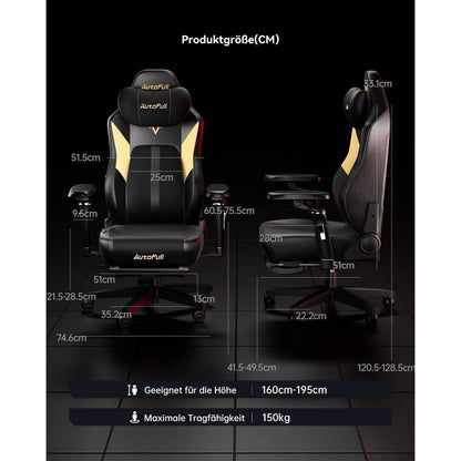 AutoFull M6 Gaming Stuhl mit 6D Armlehnen und dynamischer
