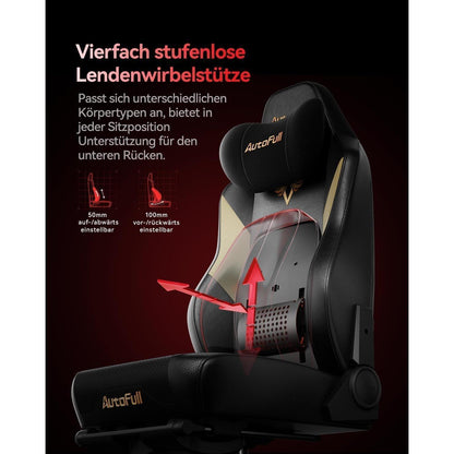 AutoFull M6 Gaming Stuhl mit 6D Armlehnen und dynamischer