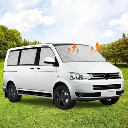 Thermomatte VW T5 T6 Innen – 8tlg. Sonnenschutz & Temperaturkontrolle