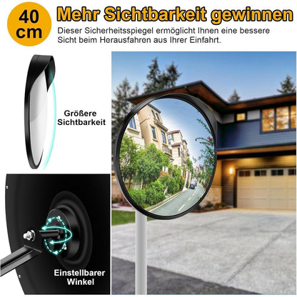 Verkehrsspiegel 40cm Acryl Weitwinkel für Innen & Außen