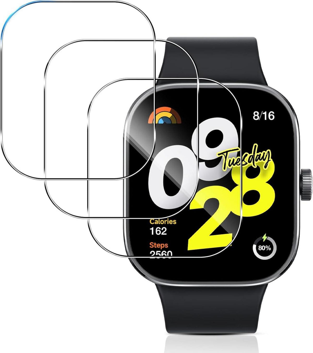 Schutzfolie Xiaomi Redmi Watch 4 9H Klar Anti-Bubble Full-Screen