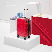 COOLIFE Hartschalen-Koffer TSA-Schloss 4 Rollen Set-2tlg ABS