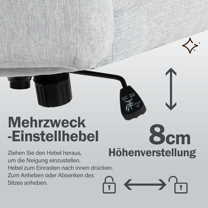 Fantasylab Bürostuhl Ohne Armlehnen Breiter Sitz Ergonomisch Eitelkeit