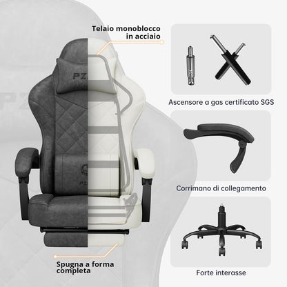 Ergonomischer Gaming Stuhl mit Hightech-Stoff und