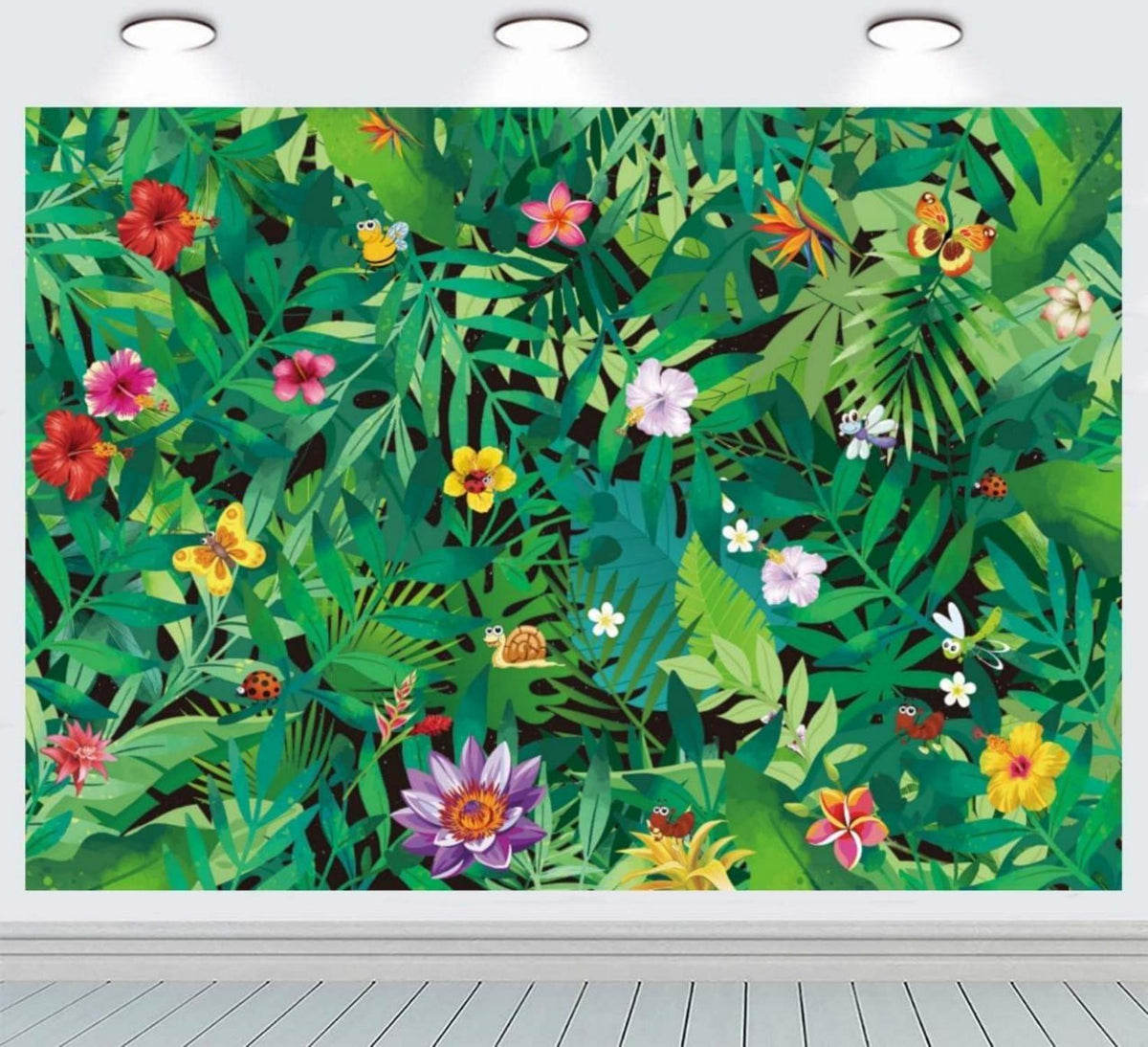 Vinyl Fotografie Hintergrund Tropische Regenwald Party 2.4x1.8m