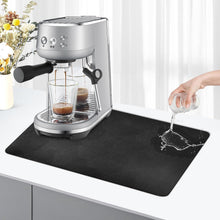 Kaffeemaschine Abtropfmatte 30x40cm Saugstarke Trockenmatte Schwarz