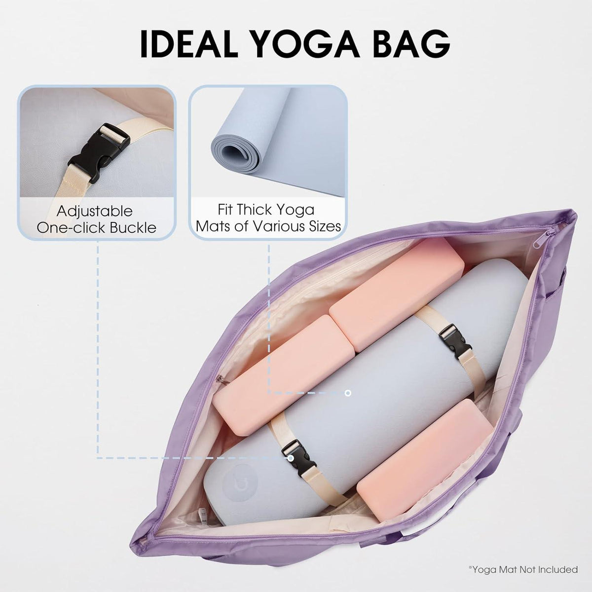 Sporttasche Damen Groß mit Schuhtasche & Nassfach Yogatasche