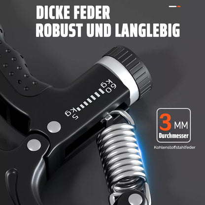 Unterarm Handtrainer Fingertrainer 5-60 kg verstellbar Schwarz SYLANDO