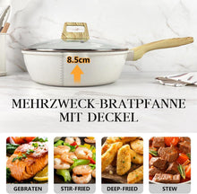 GiPP 28 cm Wokpfanne mit Deckel und Antihaftbeschichtung