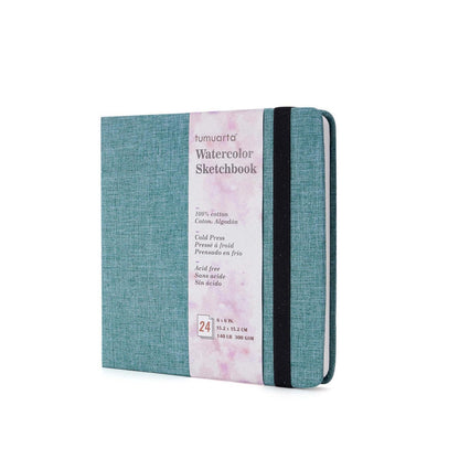 Aquarell Skizzenbuch 15x15 cm – 100% Baumwollpapier
