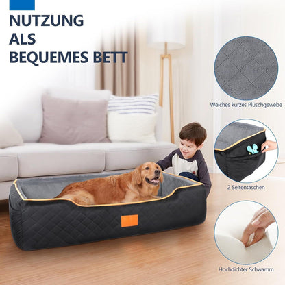 Hundeautositz Booster für Große Hunde – Bequem & Waschbar