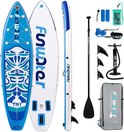 Aufblasbares Stand Up Paddle Board SUP Komplettset Blue
