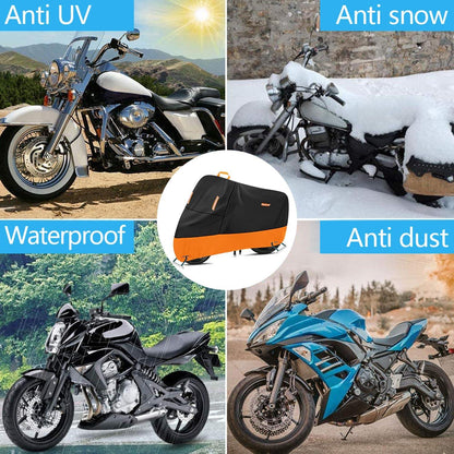 Motorrad Abdeckplane 300D Oxford 2XL Wasserdicht 5 Reflektierende 2 Winddichte