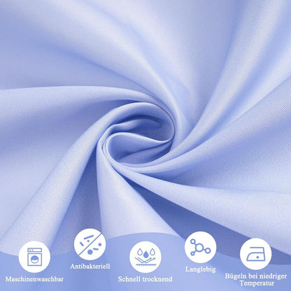 Duschvorhang 180x200cm Textil Wasserdicht Blau Antischimmel