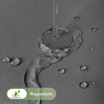 Duschvorhang Textil 180x180cm Grau Wasserdicht mit Antischimmel