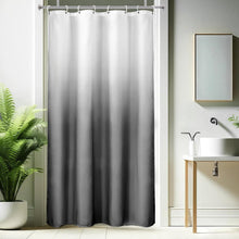 Duschvorhang Textil Grau Wasserdicht Waschbar 120x200cm mit