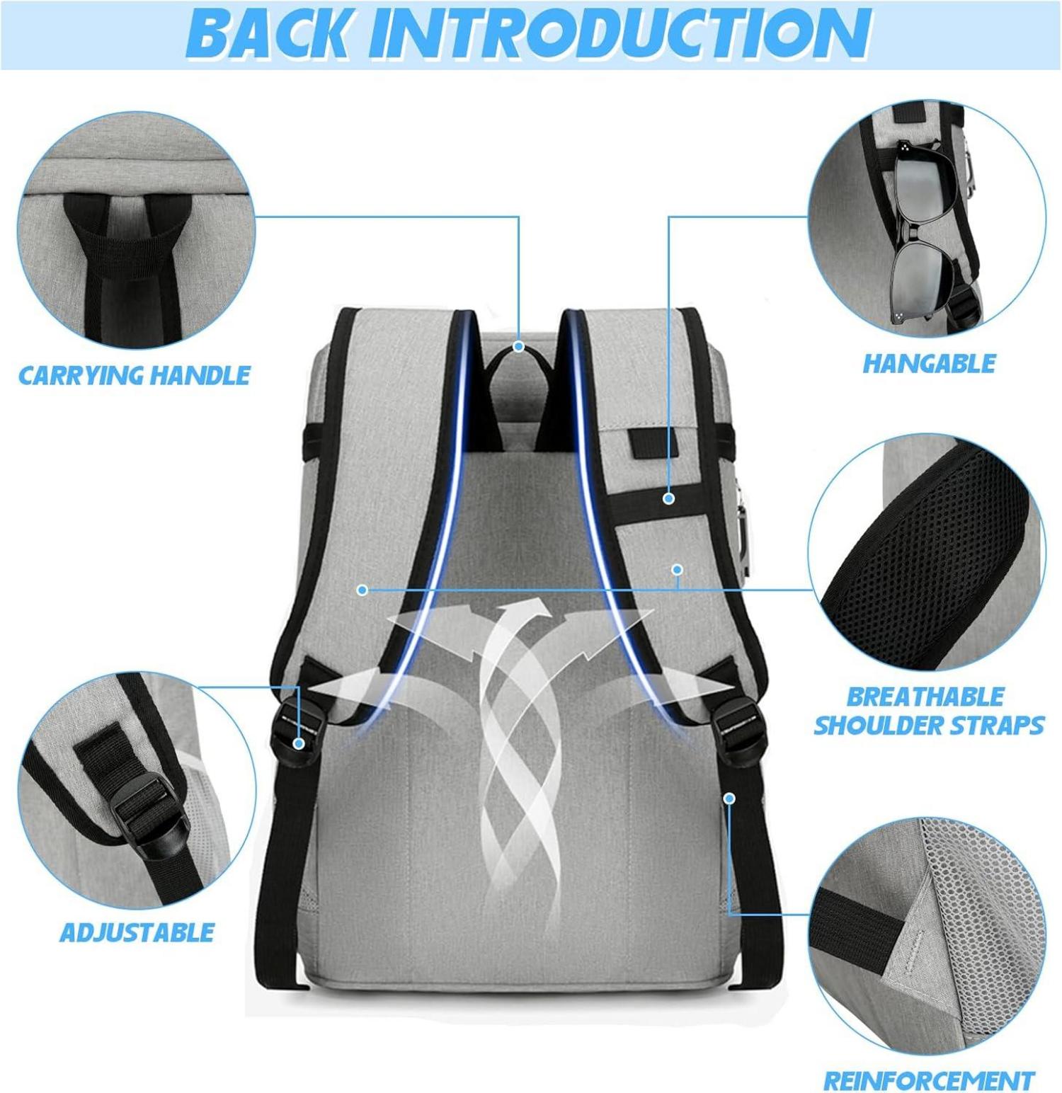 Isolierter Kühlrucksack 28L Picknickrucksack Wasserdicht Strandtasche