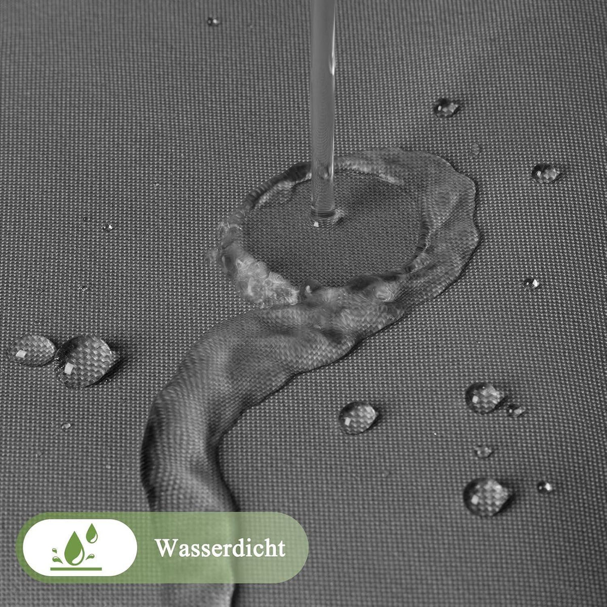 Textil Duschvorhang Grau 240x200cm Wasserdicht Farbverlauf