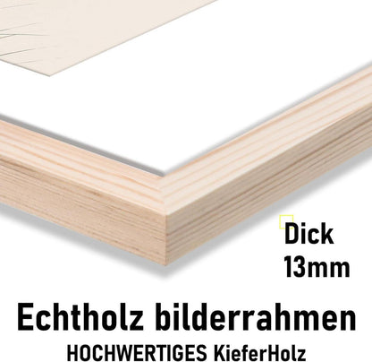 Bilderrahmen Echtholz 30x40cm Acrylglas Kieferholz Fotorahmen Wood