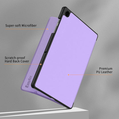 Hülle Samsung Galaxy Tab A9+ 11 Zoll 2023 Lila Blume PU Leder