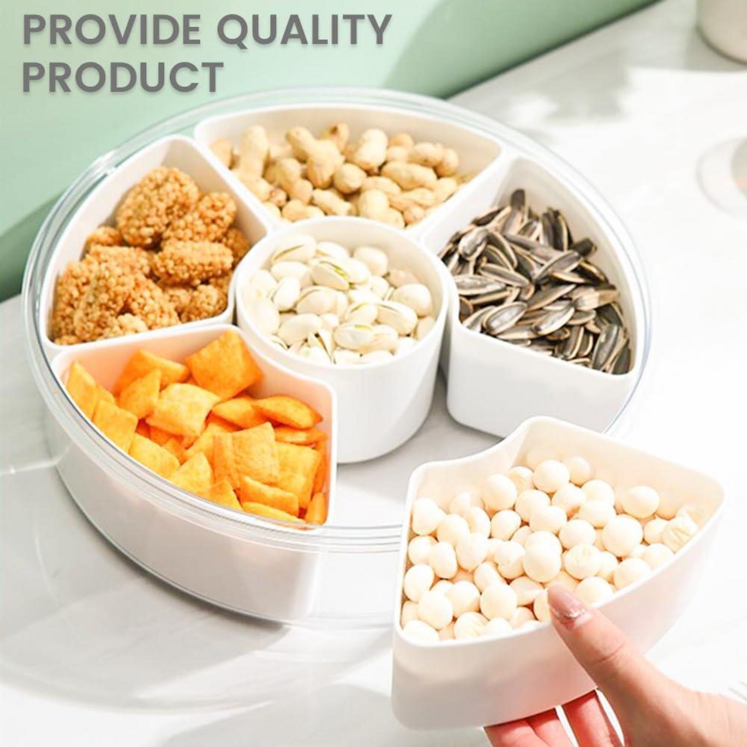 Snackbox Snackschale 6 Fächer Süßigkeiten Lebensmittel