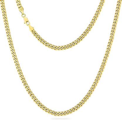 Herren Panzerkette mit Diamantschliff 5mm Gold 45.7cm