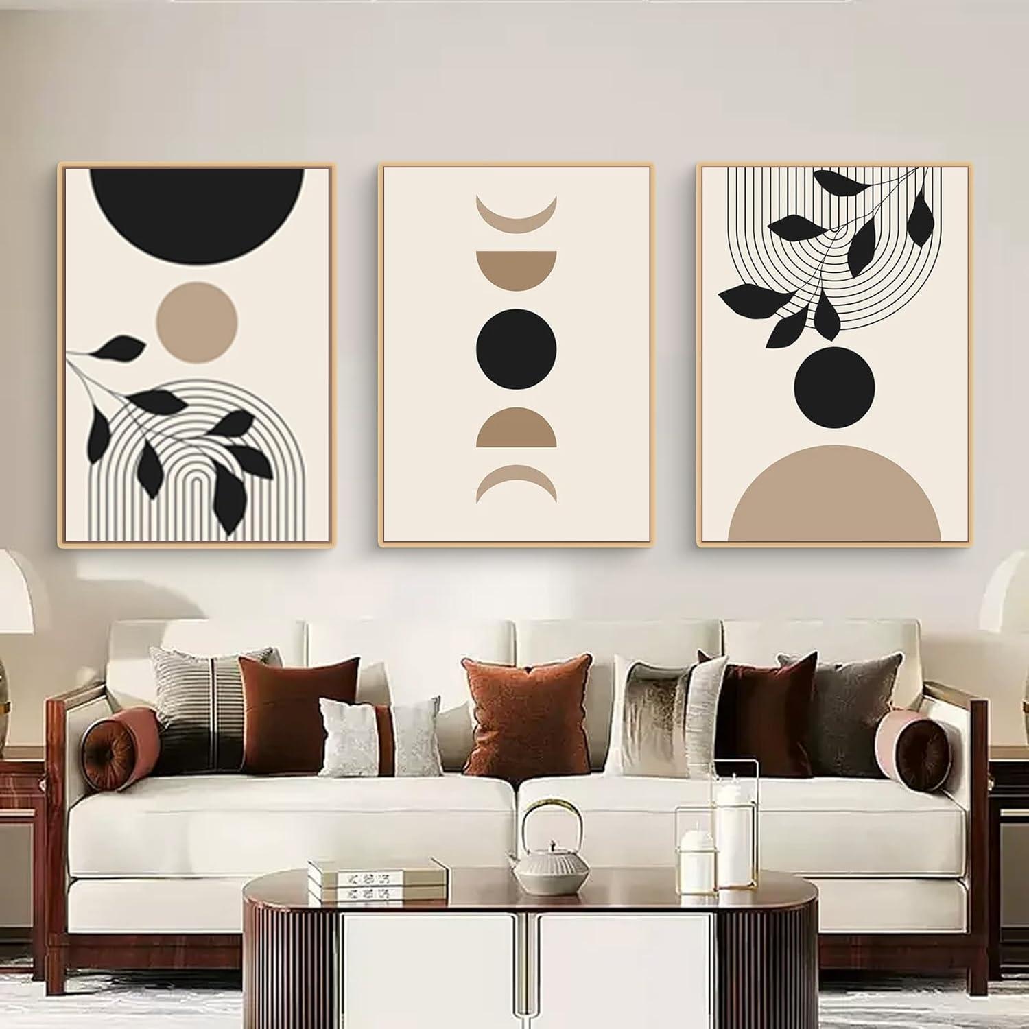 Trayosin Moderne Poster Set 3 Stück Abstrakt Kunstdruck in