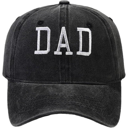 Vintage Baseball Cap Verstellbare Washed Papa Mütze Schwarz
