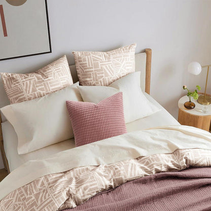 4er Set Kissenbezug 45x45 Rosa Lila Cord für Sofa Schlafzimmer Kinder