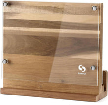 Magnetischer Messerhalter aus Akazienholz, doppelseitig magnetisch