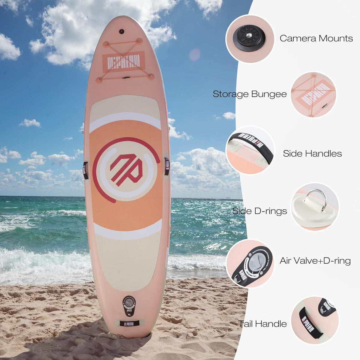 Aufblasbares SUP Board mit Zubehör - Ideal für Anfänger