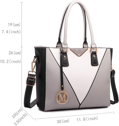 Damen Handtasche V-Form Design Schultertasche Shopper Synthetic