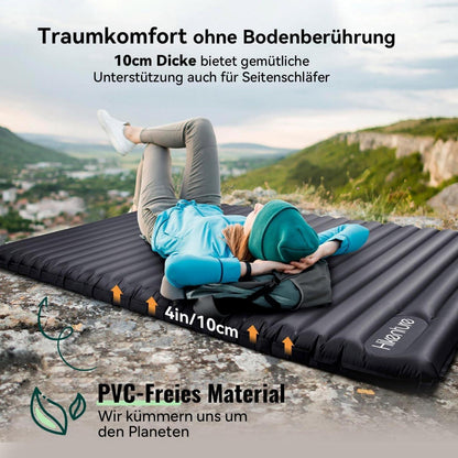 Isomatte Doppel Ultraleicht Camping Luftmatratze Schlafmatte