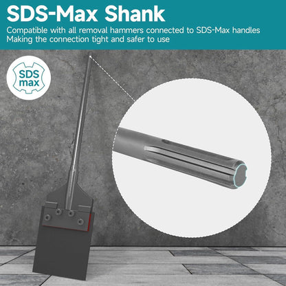 Bodenabschaber Meißel SDS-Max 6 Zoll breit für Fliesen und Kleber
