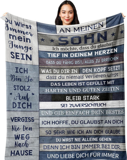 Yesbird 18. Geburtstag Decke 150x130CM - Sohn Geschenk