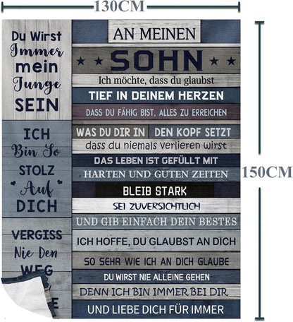 Flanelldecke 150x130CM für Sohn zum