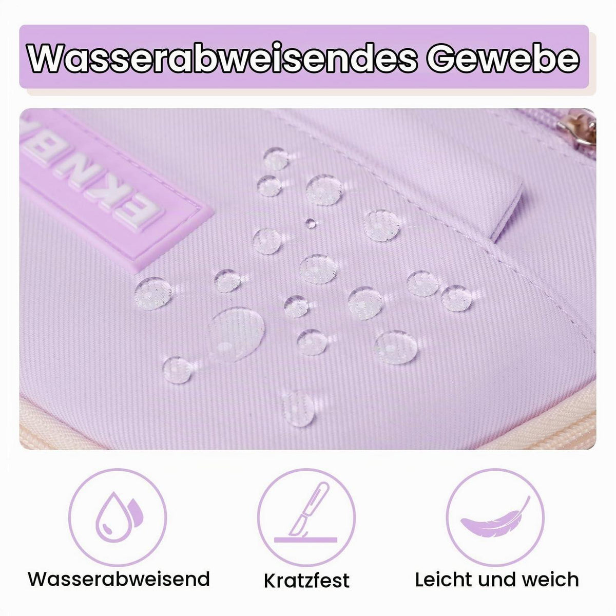 Schulrucksack Mädchen Lila – Komfortabler Kinderrucksack 3.-7. Klasse